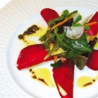 Recette : Raviole de munster fermier et betteraves par Patrick Kempf