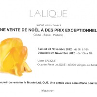 Une vente Lalique à Wingen sur Moder: le bon plan pour les fêtes