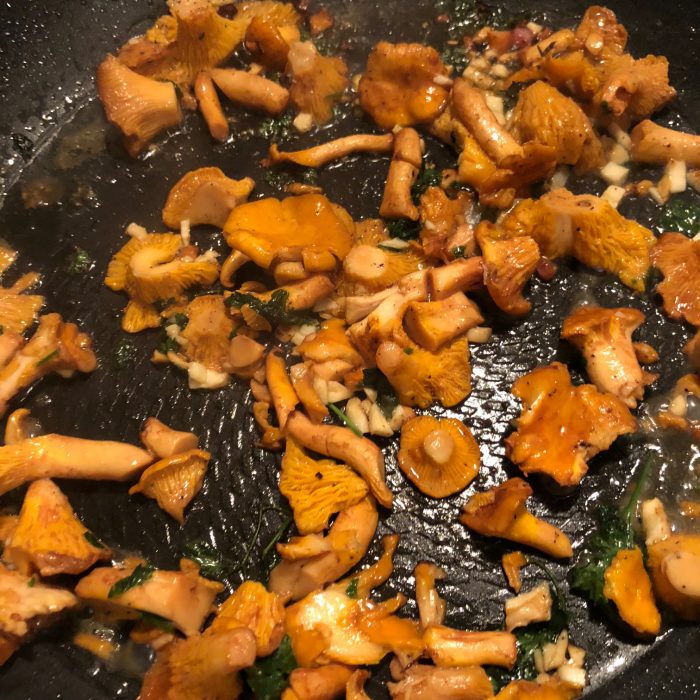 Recette Poêlée de chanterelles d’Alsace et son omelette Made In Alsace