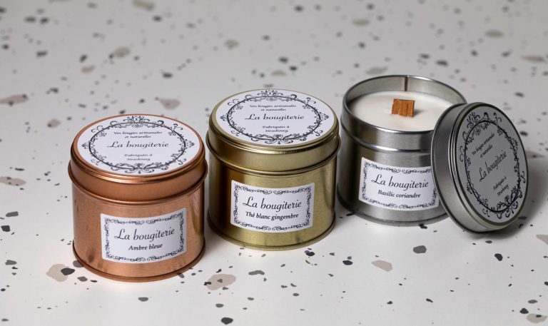 Lot De 4 Bougies Parfumées Japonaises En Cire Végétale – Poupées Fait Main, Parfum Naturel De Grasse