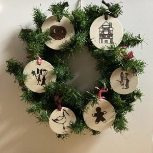 COURONNE DE NOËL ALSACIENNE REVISITEE - florence jacquemin