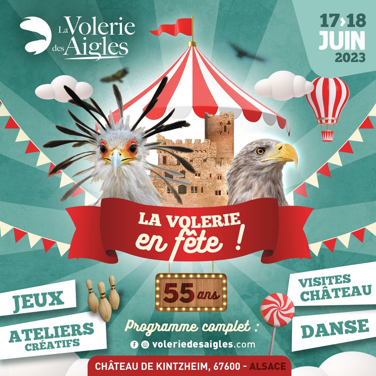 volerie des aigles 55 ans