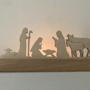 Décor crèche en bois