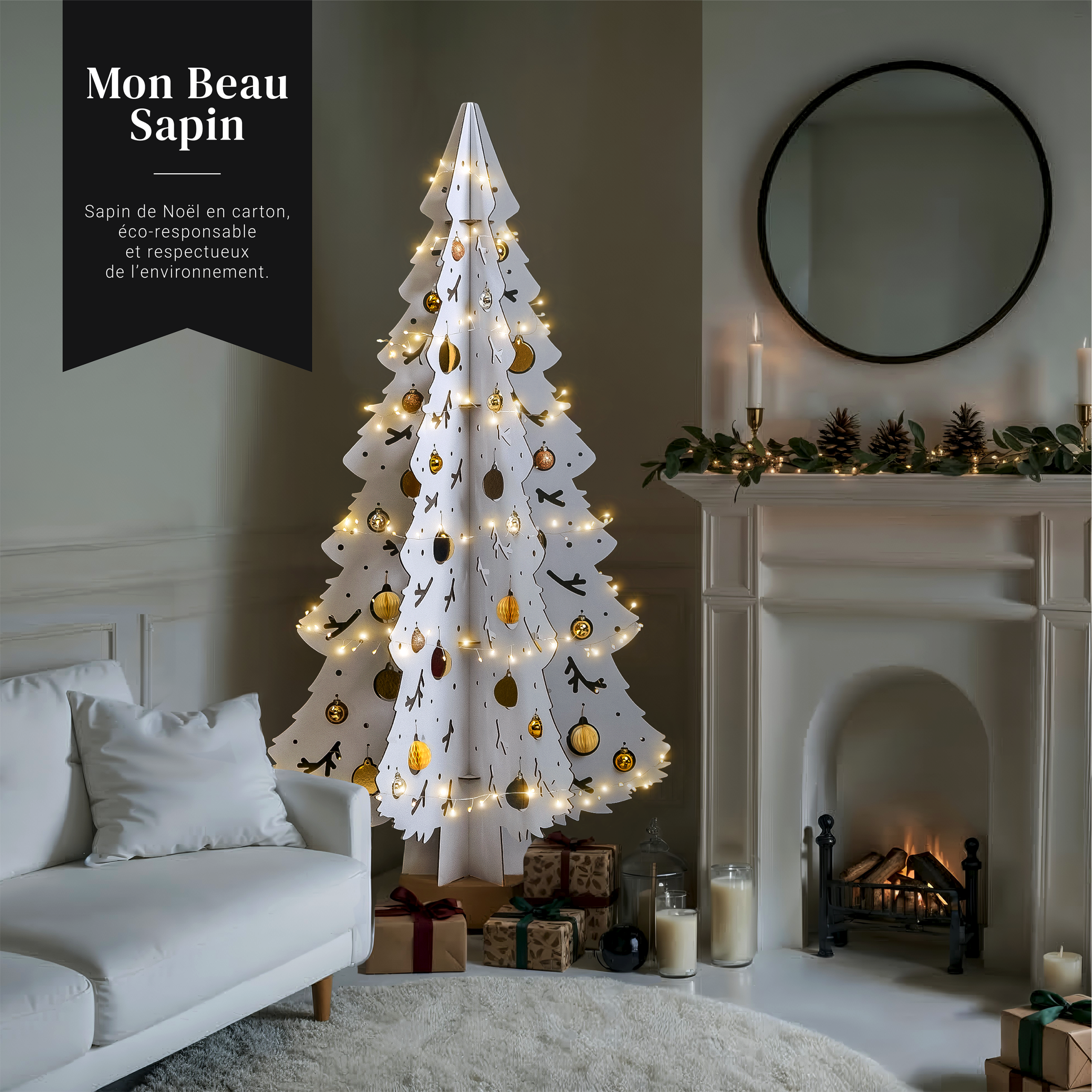 Sapin de Noël eco-responsable / 176 cm de haut – Image 5