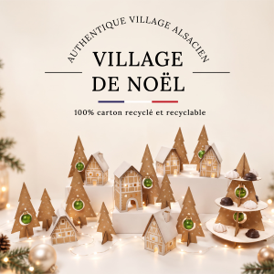 Village de Noël en carton